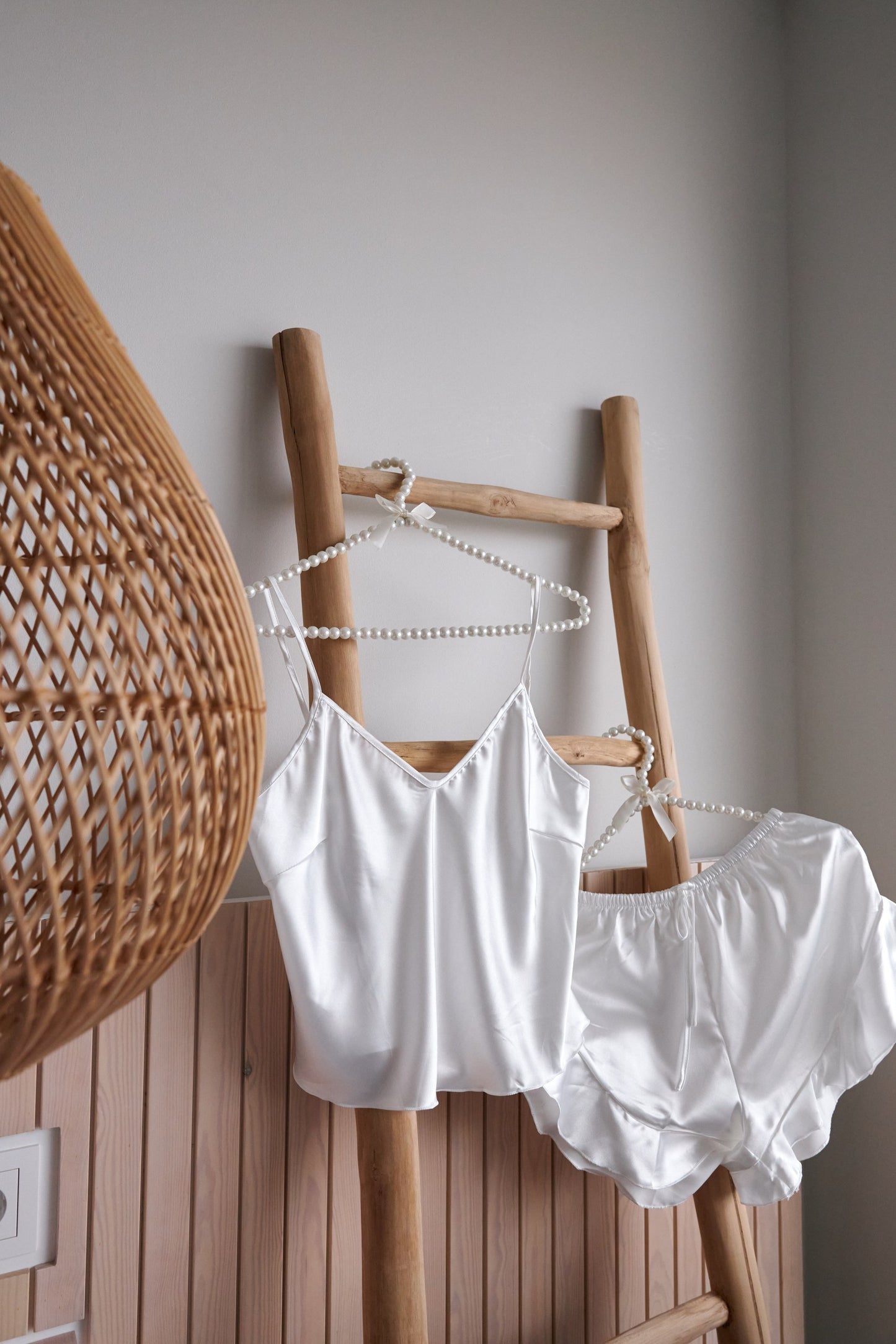 Conjunto de pijama novia de satén